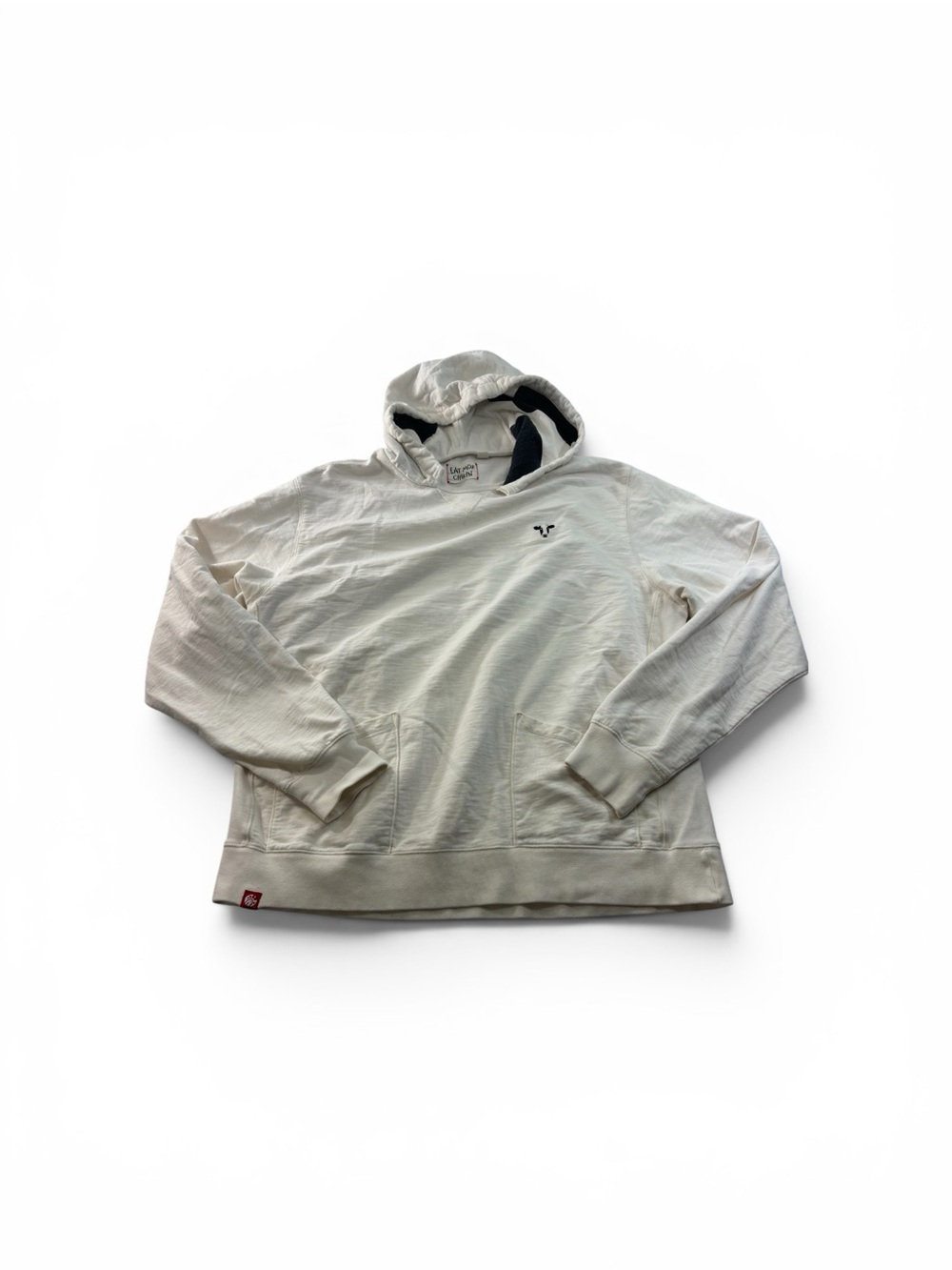 Chick-Fil-A Cow Print Hoodie Size 2XL Cream White Sweatshirt Double Pocket